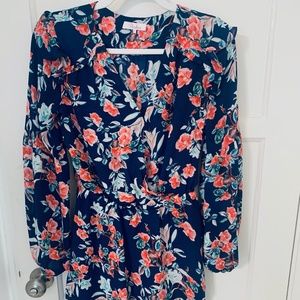 Parker Floral Pleasant V-neck Dress - Small